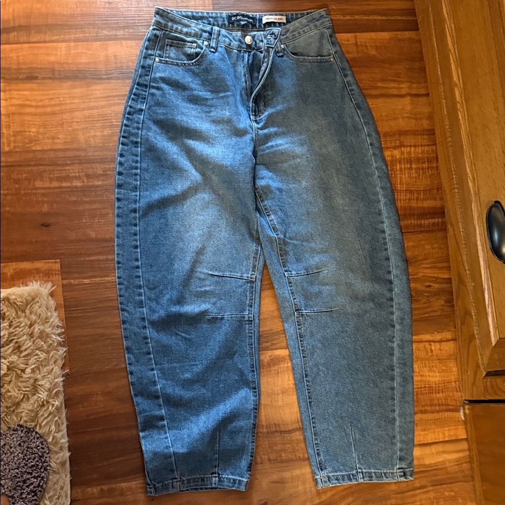 BCBGeneration Barrel Leg Blue Jeans